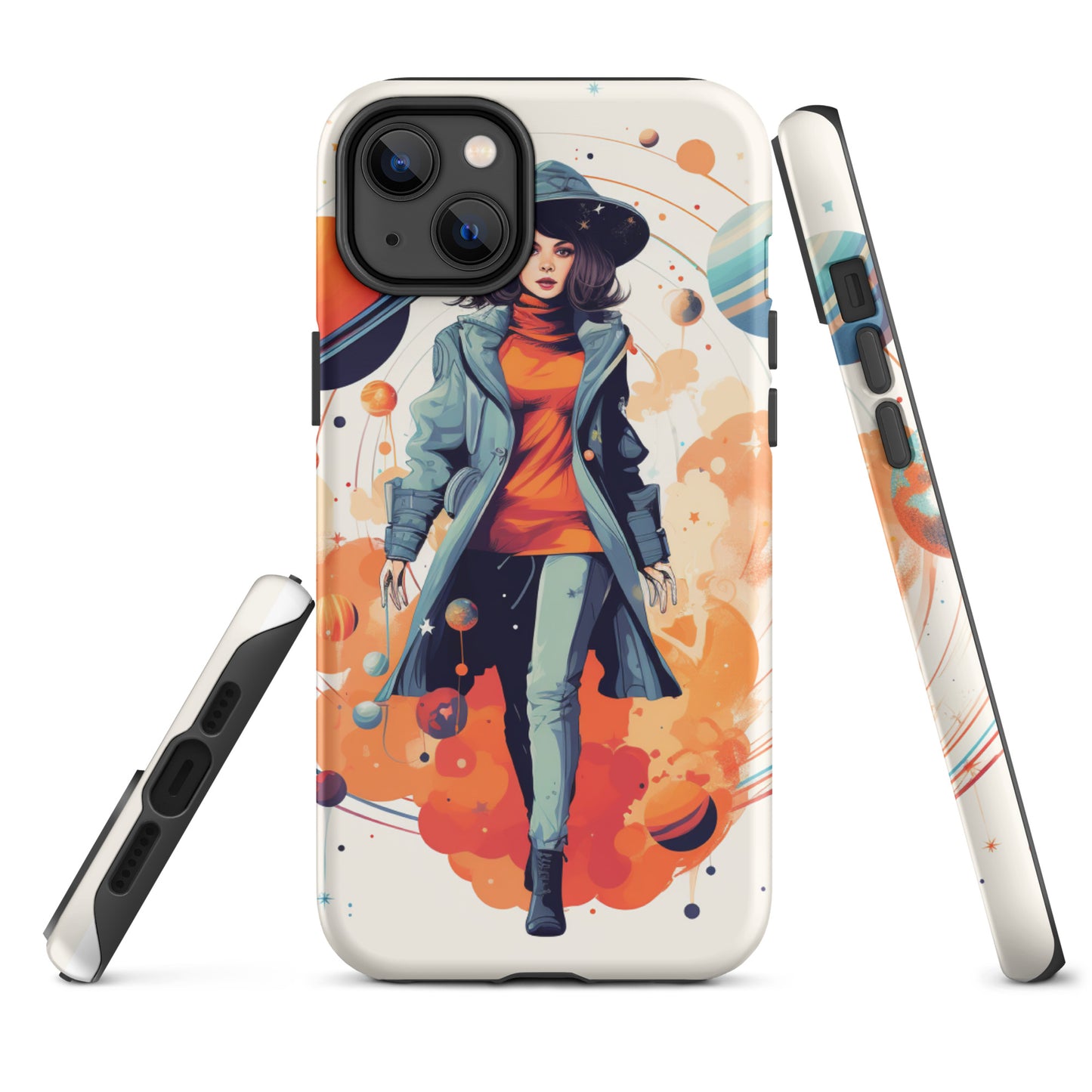 Celestial 'Astrogirl' Durable, Anti-Shock iPhone Case | Premium Spiritual, Astrology-themed Smartphone Accessories