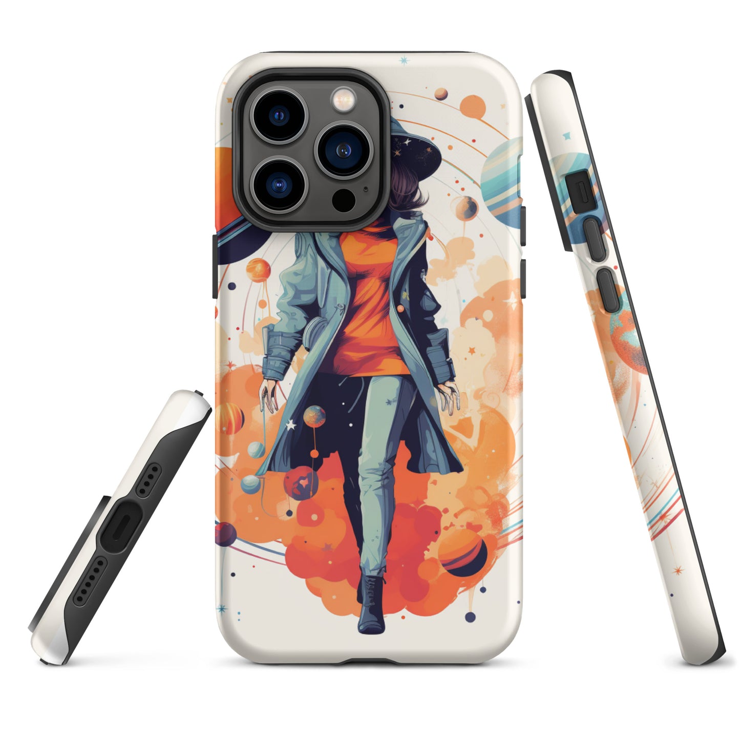 Celestial 'Astrogirl' Durable, Anti-Shock iPhone Case | Premium Spiritual, Astrology-themed Smartphone Accessories