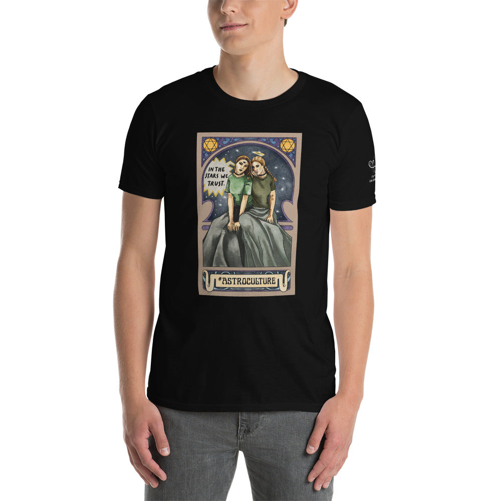 'The the Stars We Trust' Tarot Card - Astrology Themed Short-Sleeve Unisex T-Shirt