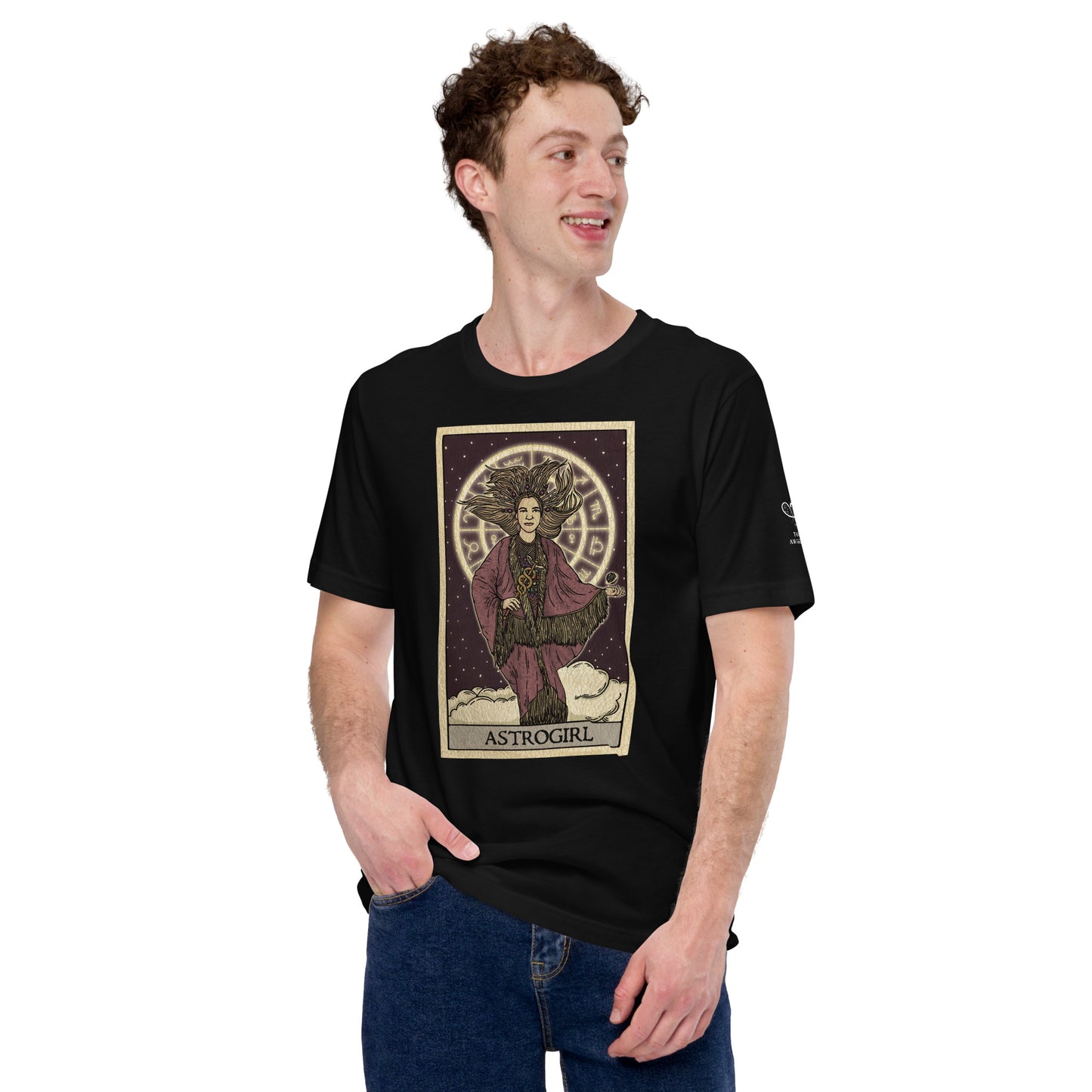 'Astrogirl' Tarot Card Unisex Branded T-shirt | Tarot Awakened