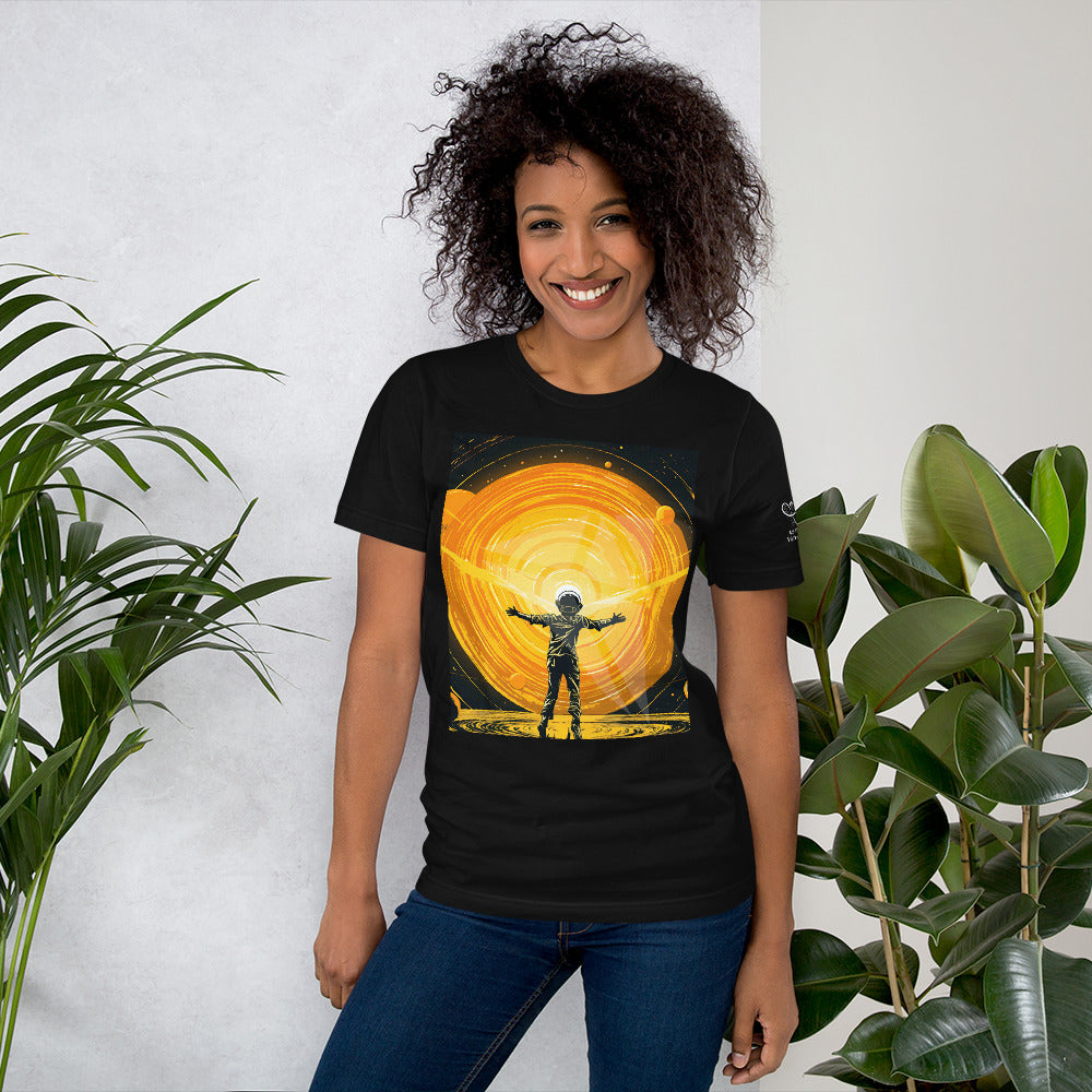 Celestial 'Spaceman' Branded Unisex t-shirt | Cosmic-Themed