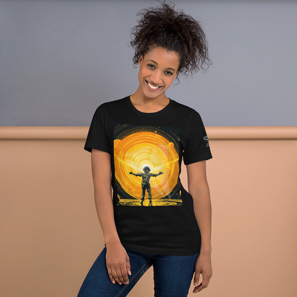 Celestial 'Spaceman' Branded Unisex t-shirt | Cosmic-Themed