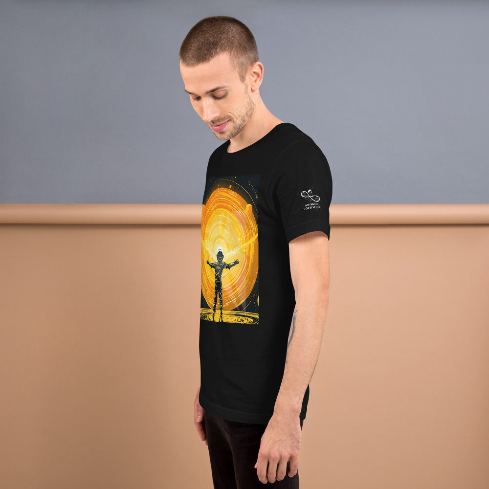 Celestial 'Spaceman' Branded Unisex t-shirt | Cosmic-Themed