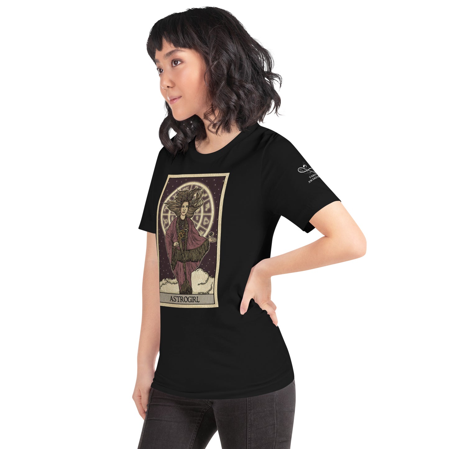 'Astrogirl' Tarot Card Unisex Branded T-shirt | Tarot Awakened