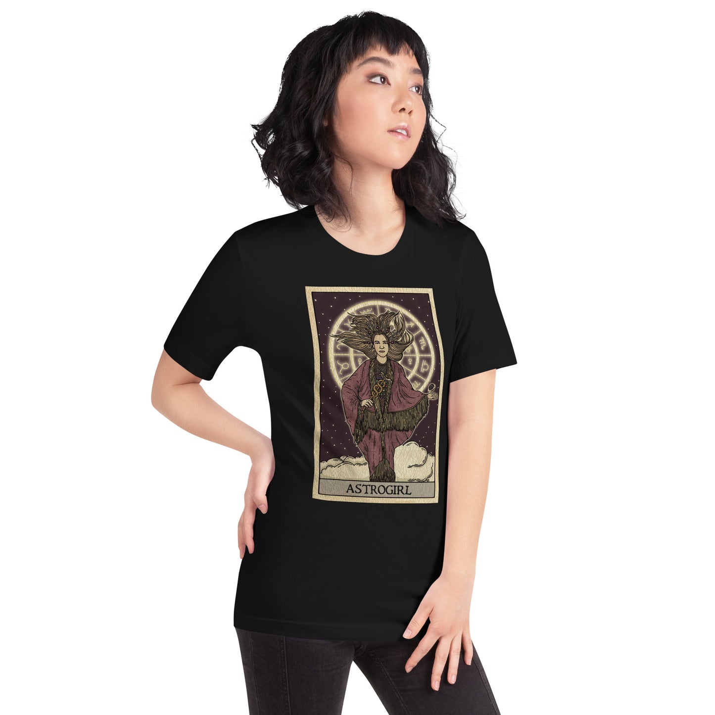 'Astrogirl' Tarot Card Unisex Branded T-shirt | Tarot Awakened