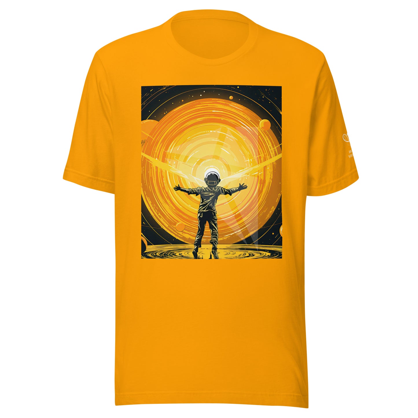Celestial 'Spaceman' Branded Unisex t-shirt | Cosmic-Themed