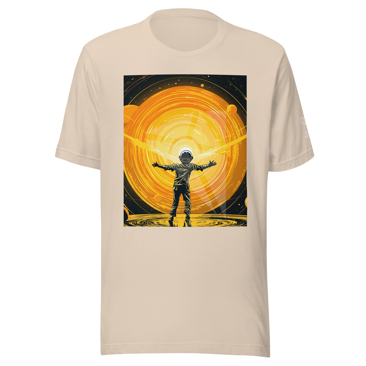 Celestial 'Spaceman' Branded Unisex t-shirt | Cosmic-Themed
