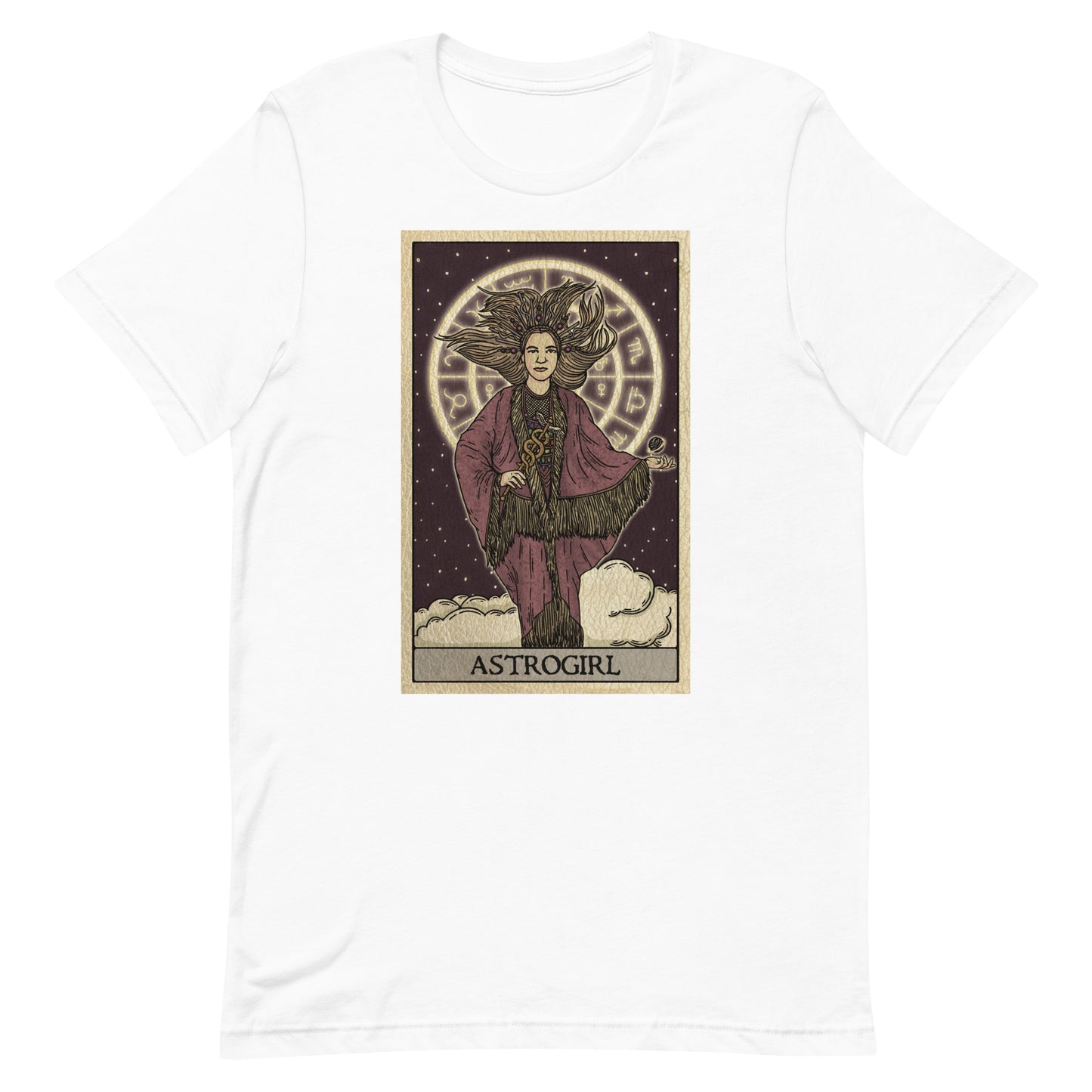 'Astrogirl' Tarot Card Unisex Branded T-shirt | Tarot Awakened