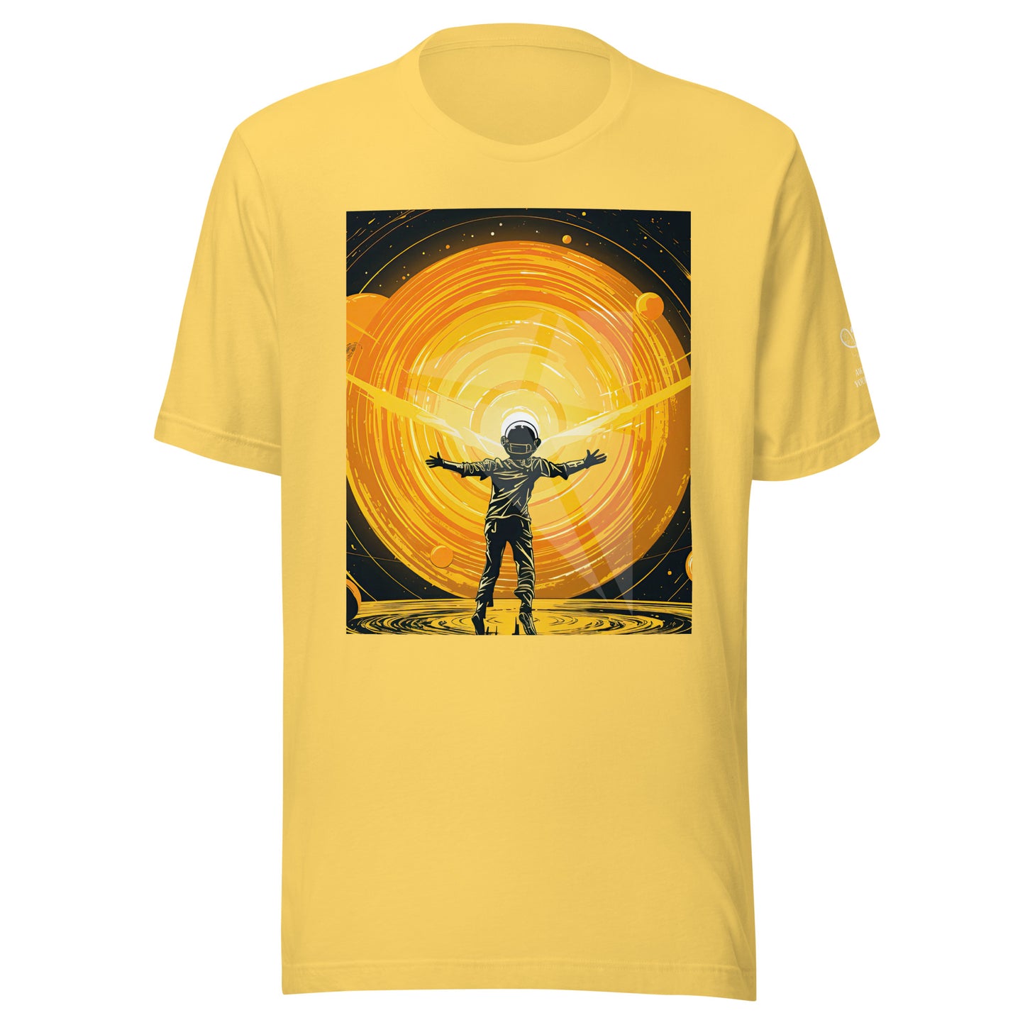 Celestial 'Spaceman' Branded Unisex t-shirt | Cosmic-Themed