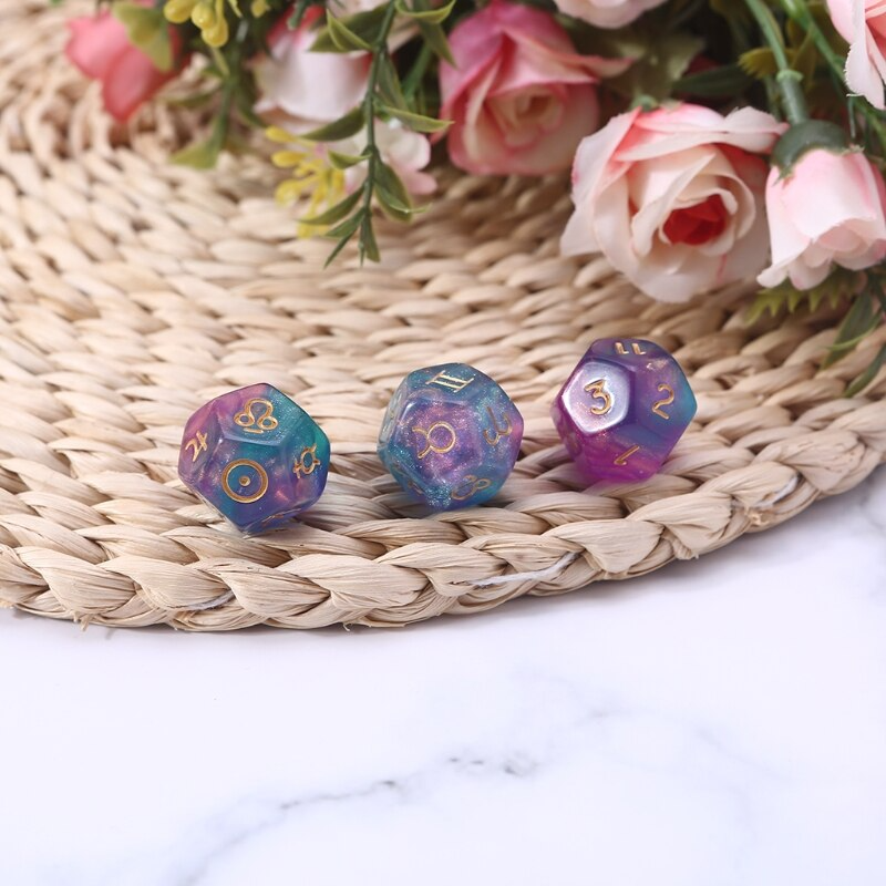 Puple - Blue Divination Dice