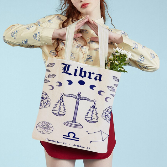 Zodiac Canvas Tote Bag