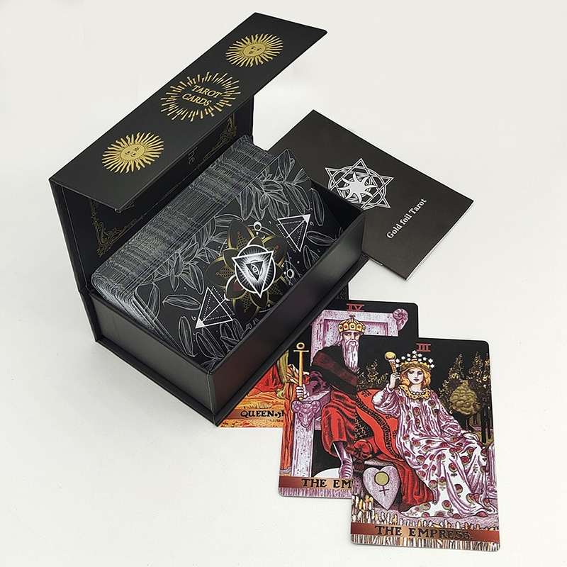Bold Black ‘Midnight Arcana’ Tarot Card Deck | Rider-Waite-Smith