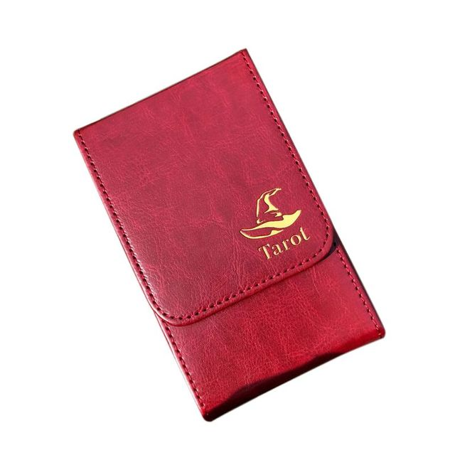 Tarot Card Leather Storage Pouch