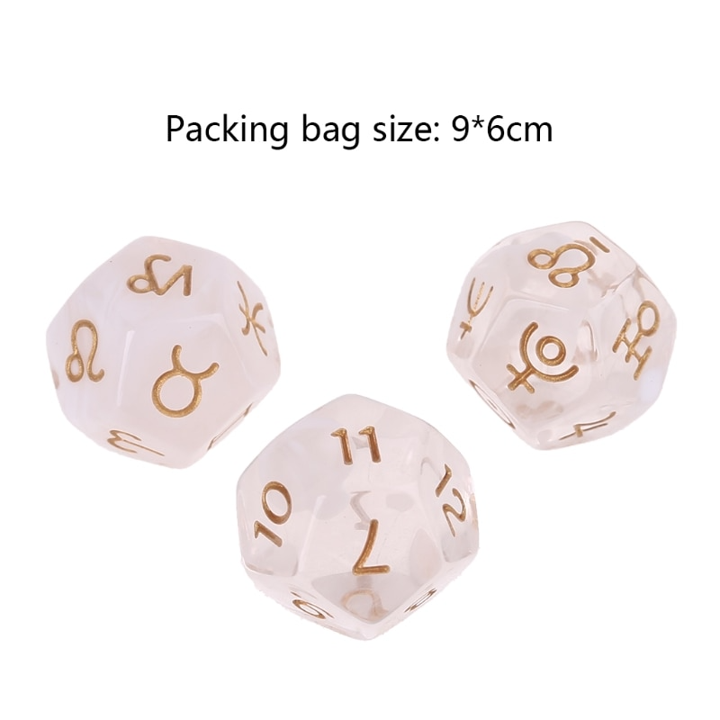 White & Tranluscent Divination Dice