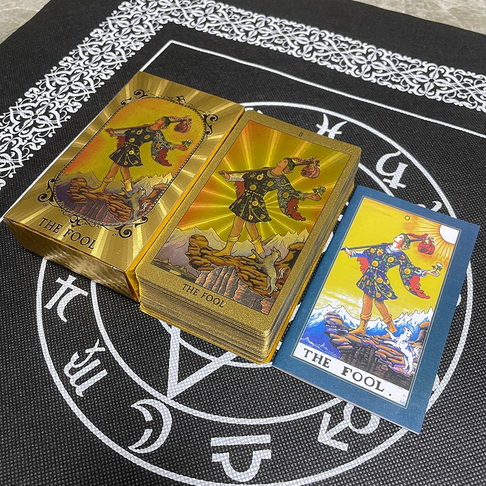 GOLD & BOLD Edition: Premium Gold Foil Rider-Waite Tarot Card Deck