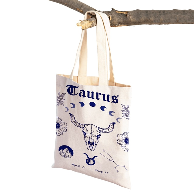 Zodiac Canvas Tote Bag