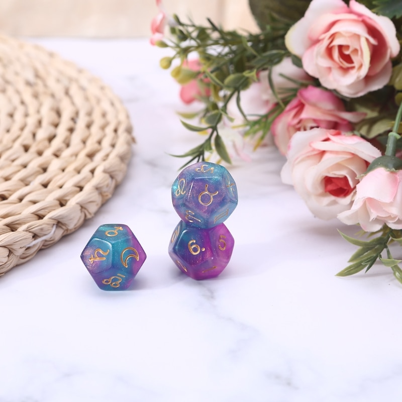 Puple - Blue Divination Dice