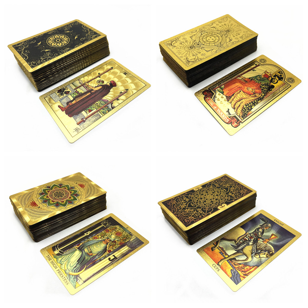Gold Foil Premum Rider-Waite-Smith Tarot Card Decks