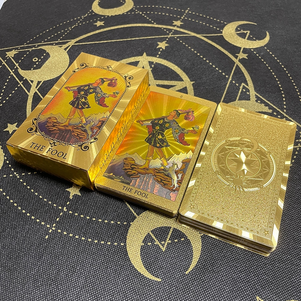 GOLD & BOLD Edition: Premium Gold Foil Rider-Waite Tarot Card Deck