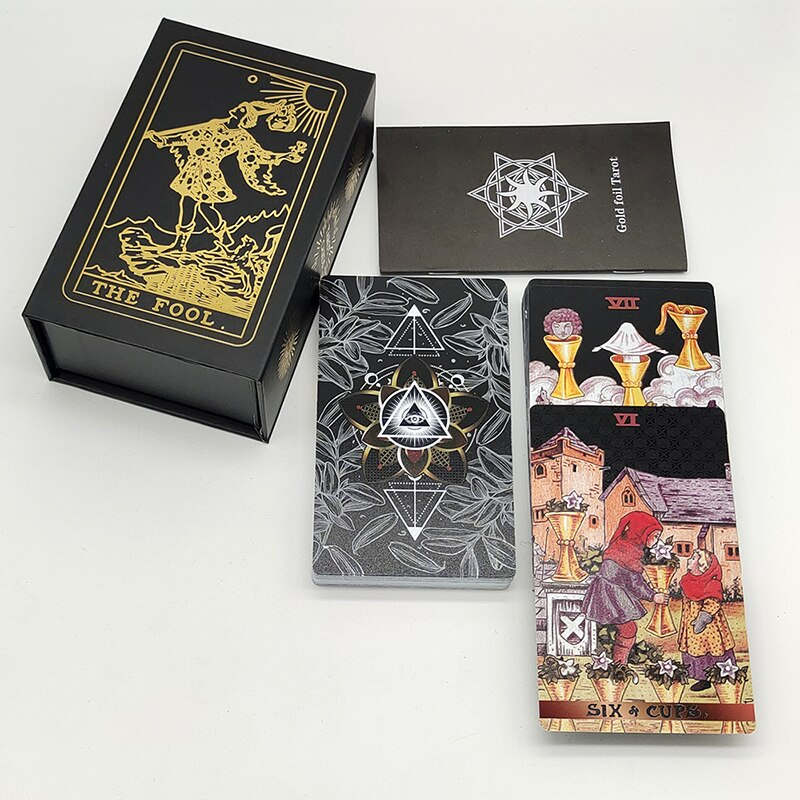 Bold Black ‘Midnight Arcana’ Tarot Card Deck | Rider-Waite-Smith
