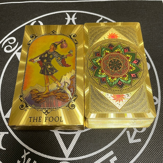 GOLD & BOLD Edition: Premium Gold Foil Rider-Waite Tarot Card Deck