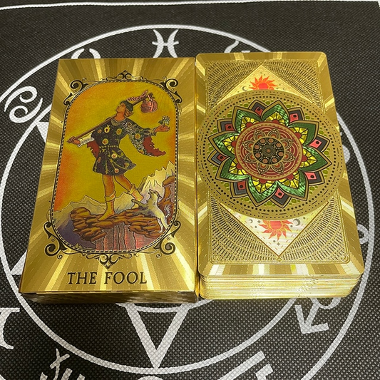 GOLD & BOLD Edition: Premium Gold Foil Rider-Waite Tarot Card Deck