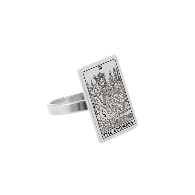 Engraved Tarot Card Ring - Stainless Steel Major Arcana