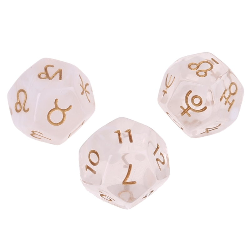 White & Tranluscent Divination Dice
