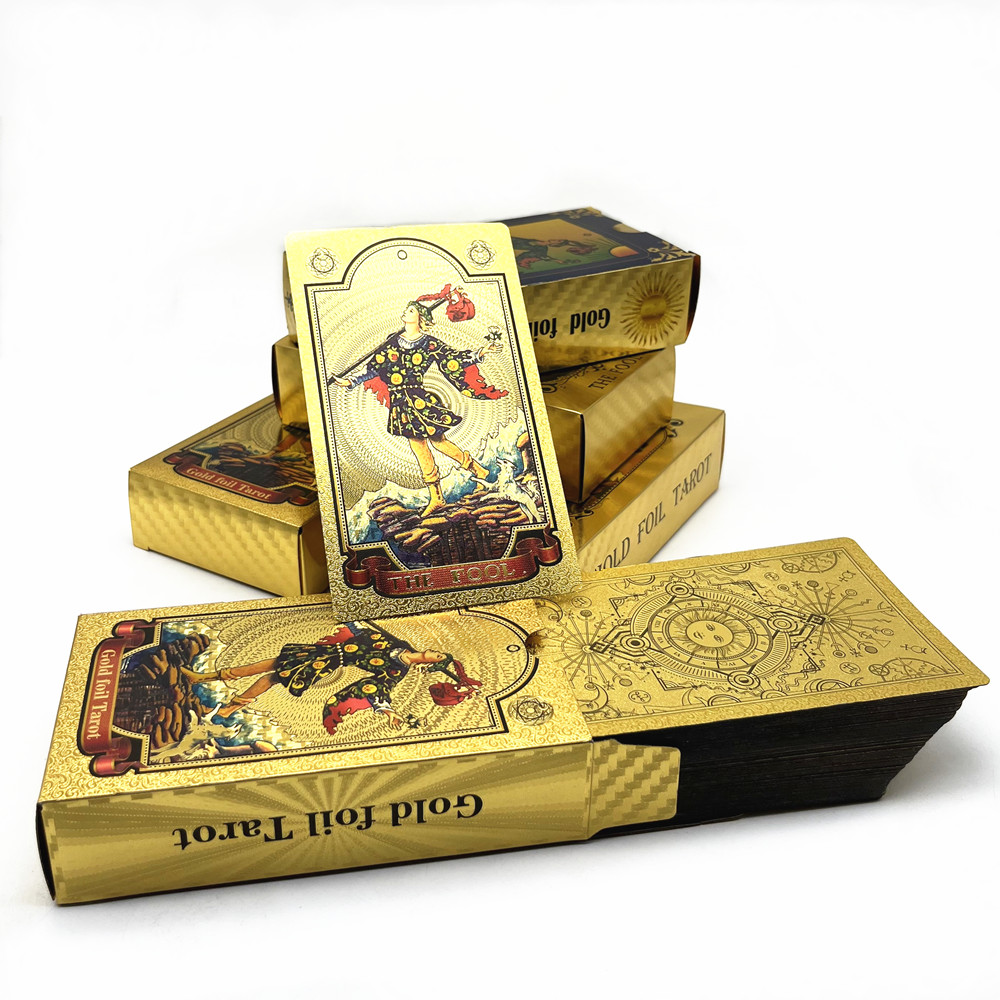 Gold Foil Premum Rider-Waite-Smith Tarot Card Decks