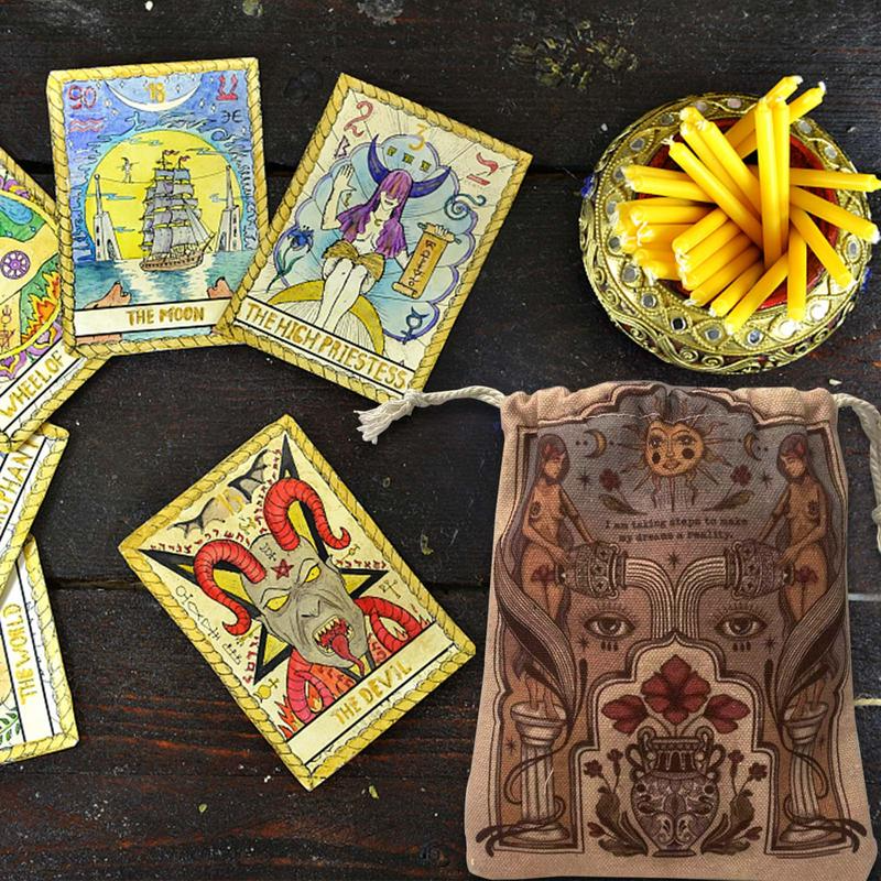Tarot Card Storage Pouch | 'I am taking steps to make my Dreams a Reality'