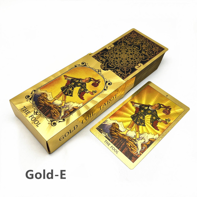 Gold Foil Premum Rider-Waite-Smith Tarot Card Decks