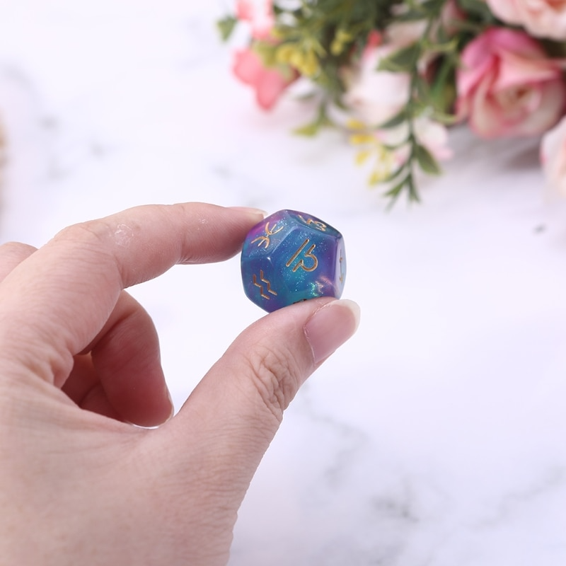 Puple - Blue Divination Dice