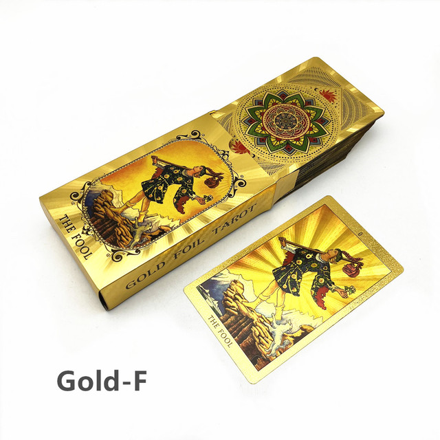 Gold Foil Premum Rider-Waite-Smith Tarot Card Decks