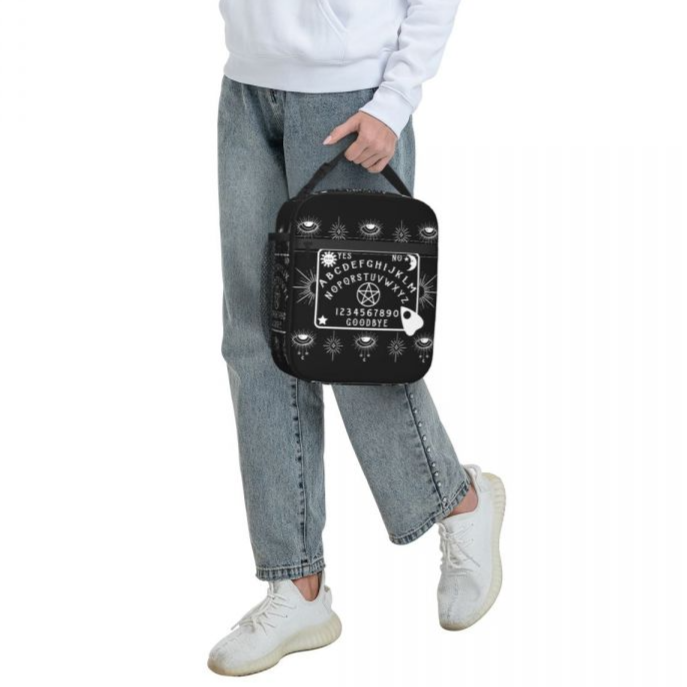 Ouija Board - Pentagram Lunch Bag | Premium Insulated Bag for Witches, Tarot Readers, Spiritual People, Occult