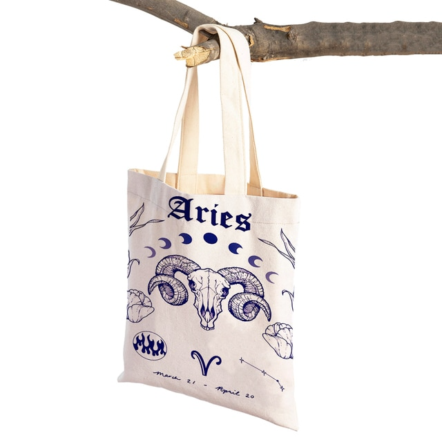Zodiac Canvas Tote Bag