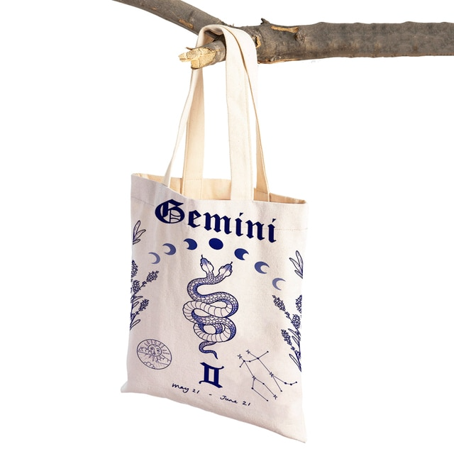 Zodiac Canvas Tote Bag