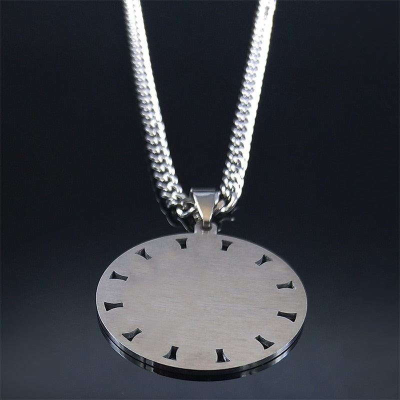 Stainless Steel Moon Phases Chain Necklace | Spiritual Jewelry
