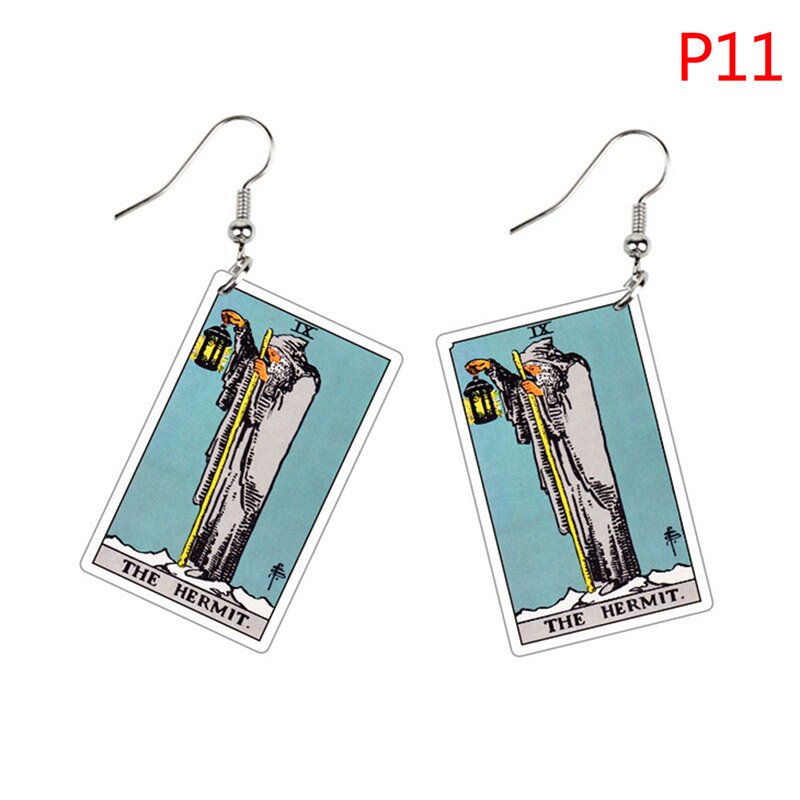 Major Arcana Tarot Card Earrings Set | Rider-Waite-Smith Jewelry