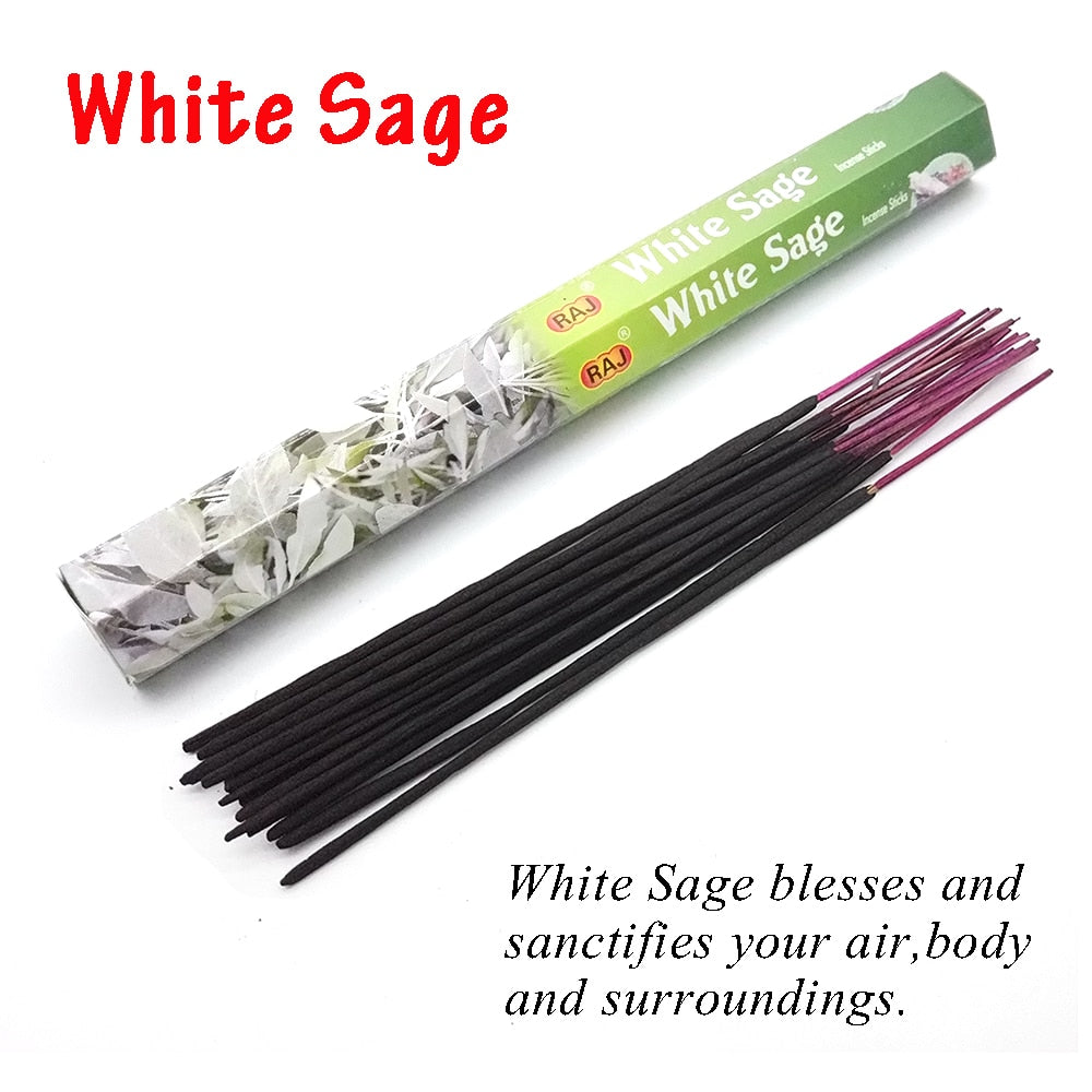 White Sage Incense | 6 Pieces Sticks Meditation Incense