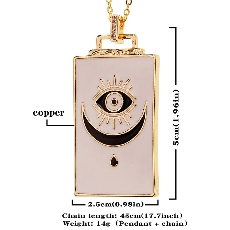 Spiritual-Themed necklaces | All-See-Eye, Evil Eye, Tarot Cazrds