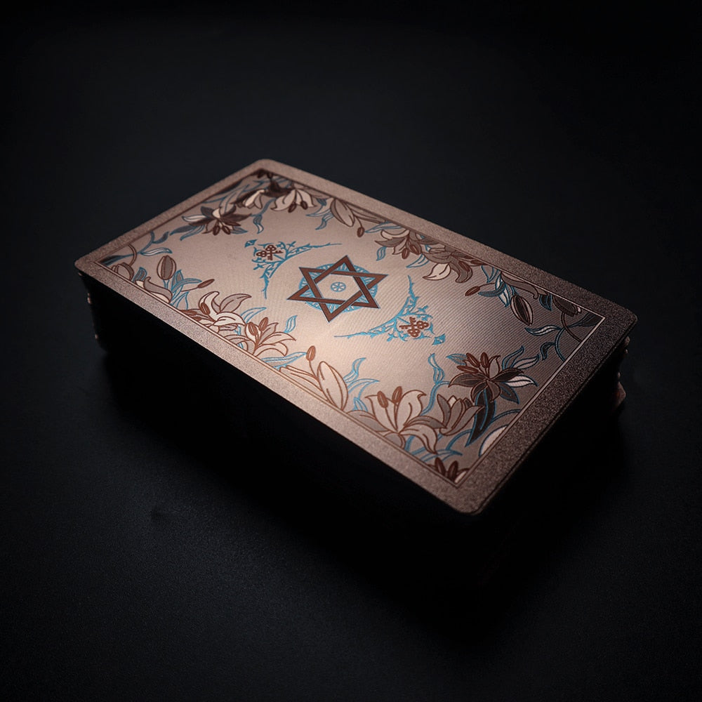 Floral Rose Gold Tarot Card Deck