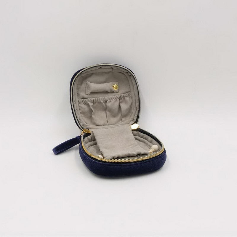 Cosmic Moon and Stars Velvet Cosmetic Bag | Starry Makeup Storage Bag