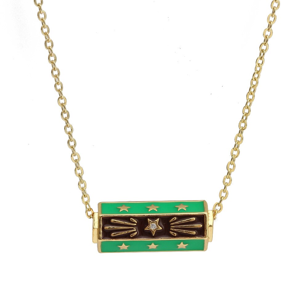 Gold Evil Eye Necklace and Pendant | Hexagonal Shape