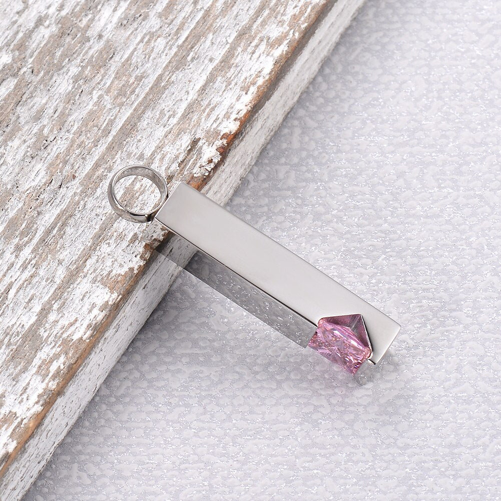 12 Zircon Birthstone Stainless Steel Necklace | Spiritual, Birth Jewelry