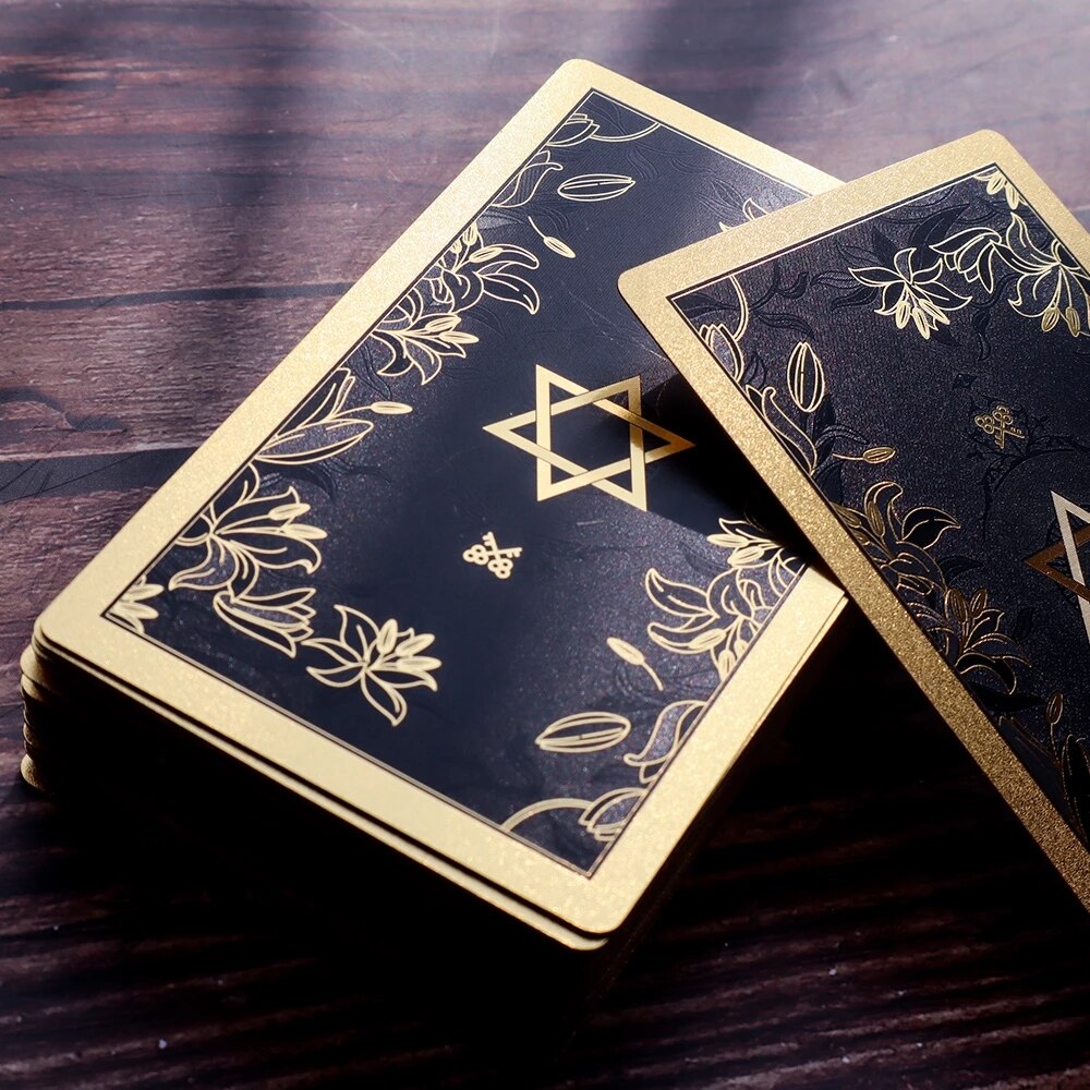 Gold Foil True Color Rider-Waite-Smith Tarot Casrd Deck | Storage Case Included