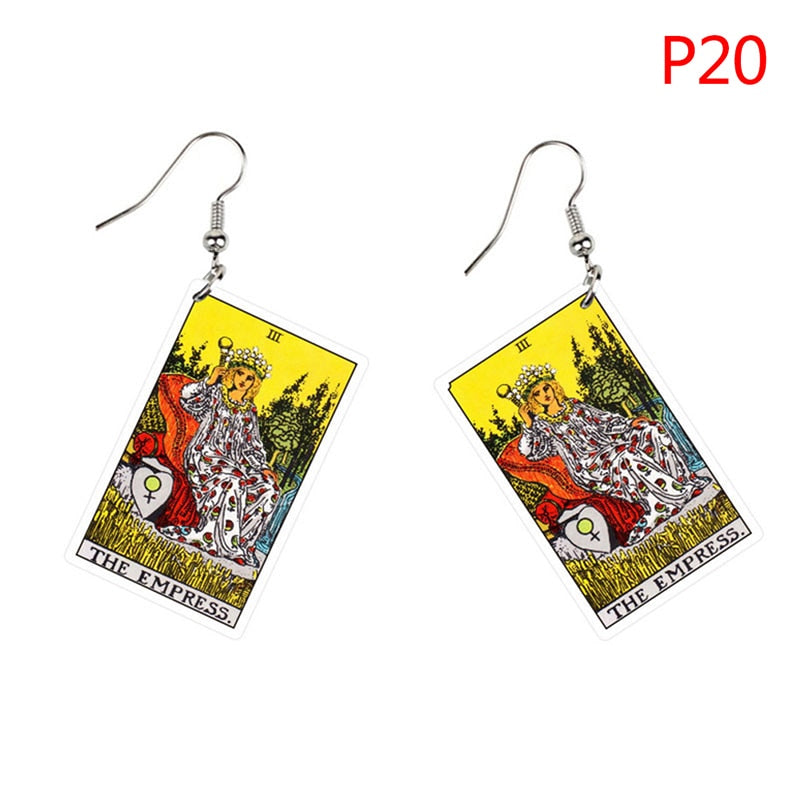 Major Arcana Tarot Card Earrings Set | Rider-Waite-Smith Jewelry