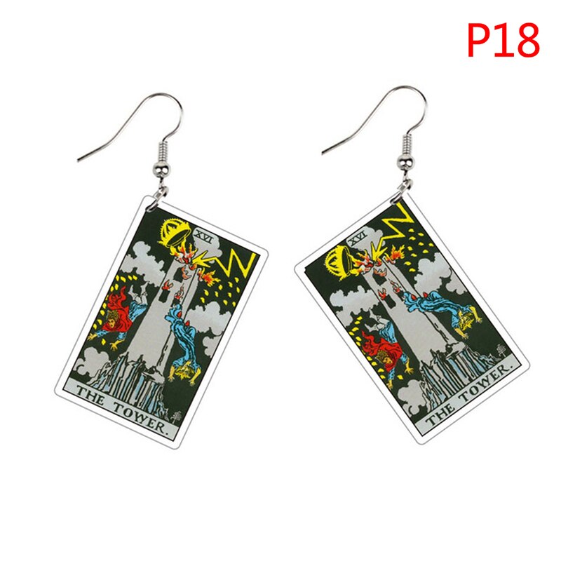 Major Arcana Tarot Card Earrings Set | Rider-Waite-Smith Jewelry
