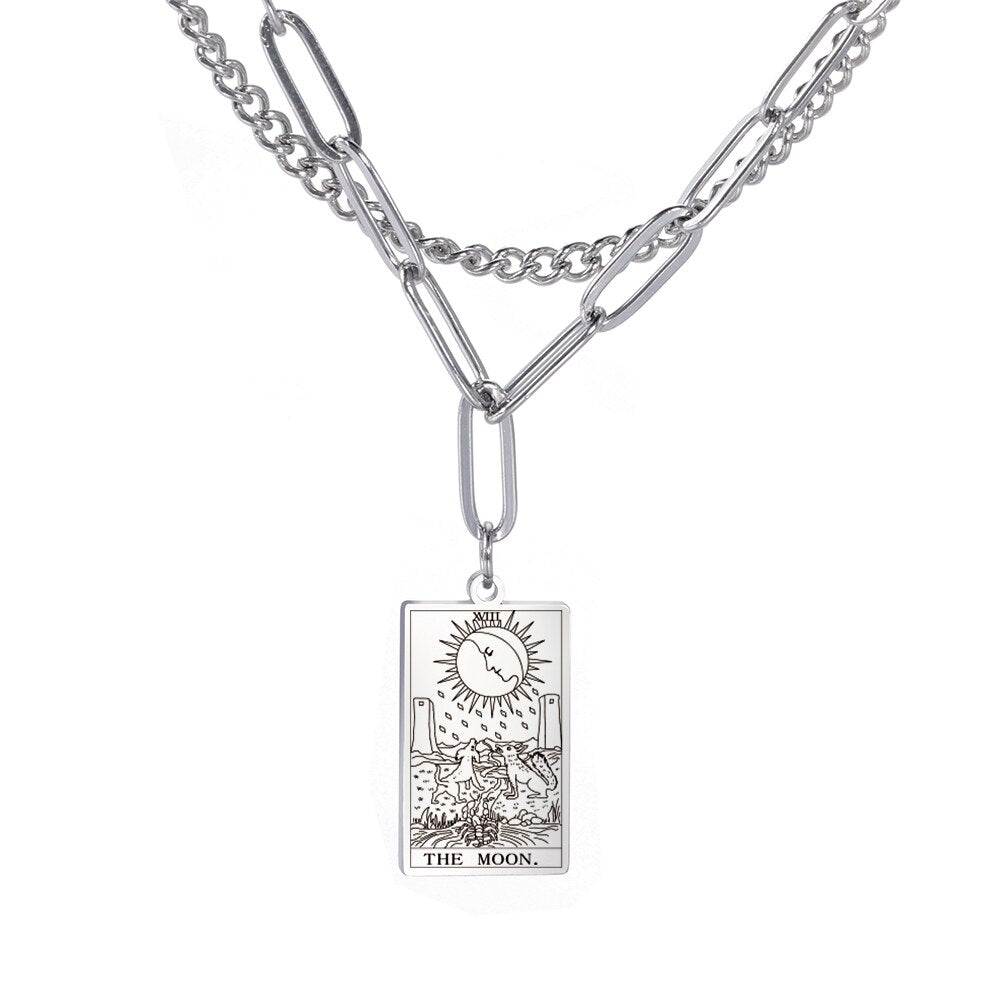 Tarot Card Chain Necklace | Major Arcana, Spiritual Jewelry