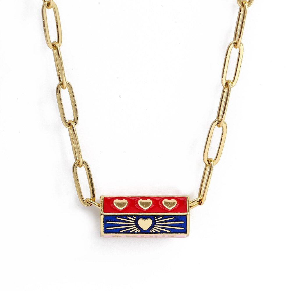 Gold Evil Eye Necklace and Pendant | Hexagonal Shape