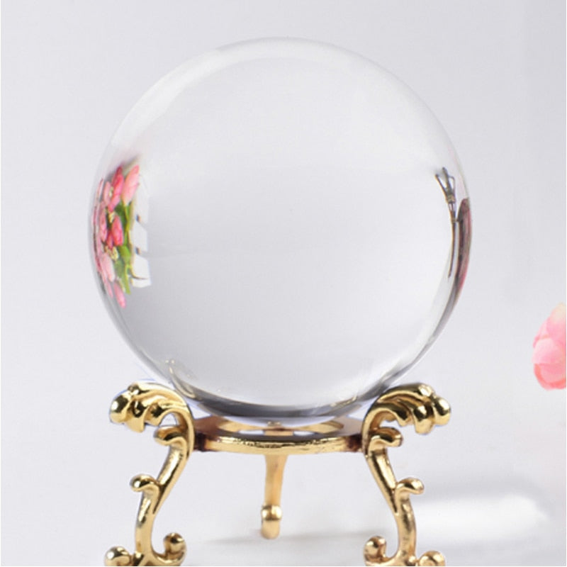 Clear Glass Crystal Ball | Divination Practice & Decor